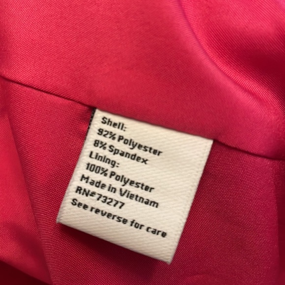 New! Nine West Double Breasted Hot Pink Blazer - Picture 7 of 8